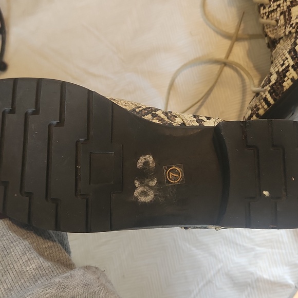 Like new condition Faux snakeskin boots - Picture 2 of 3